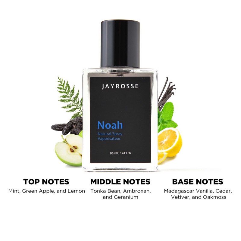 JAYROSSE PERFUME - NOAH 30 ML | PARFUM PEMIKAT WANITA BELI 1 GRATIS 1 WANGI TERPOPULER