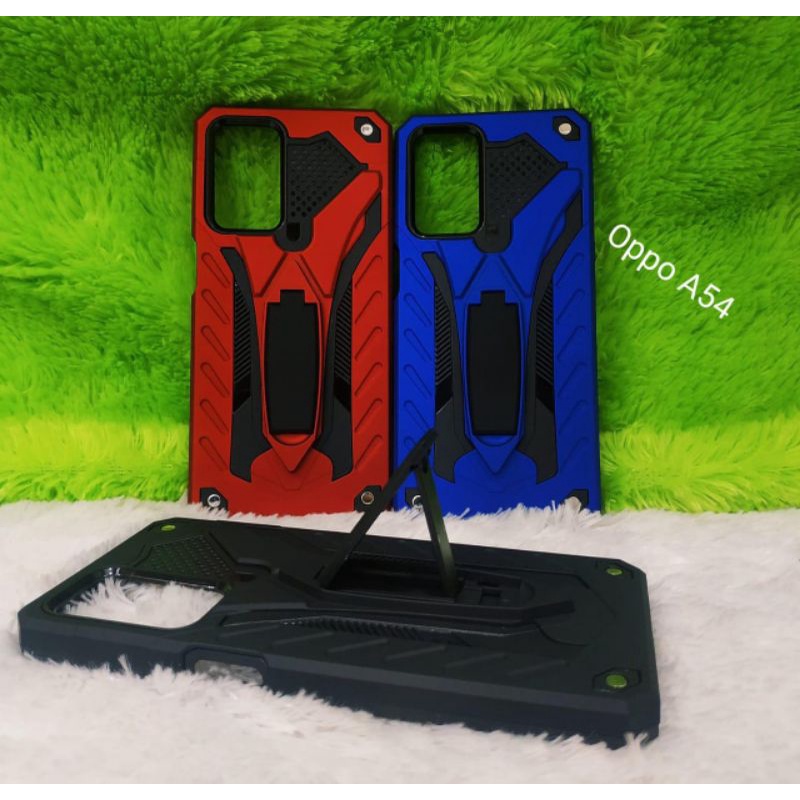 MN - OPPO A54 / A54 4G CASE PHANTOM CASE ROBOT SERIES STAND IRON TRANSFORMER