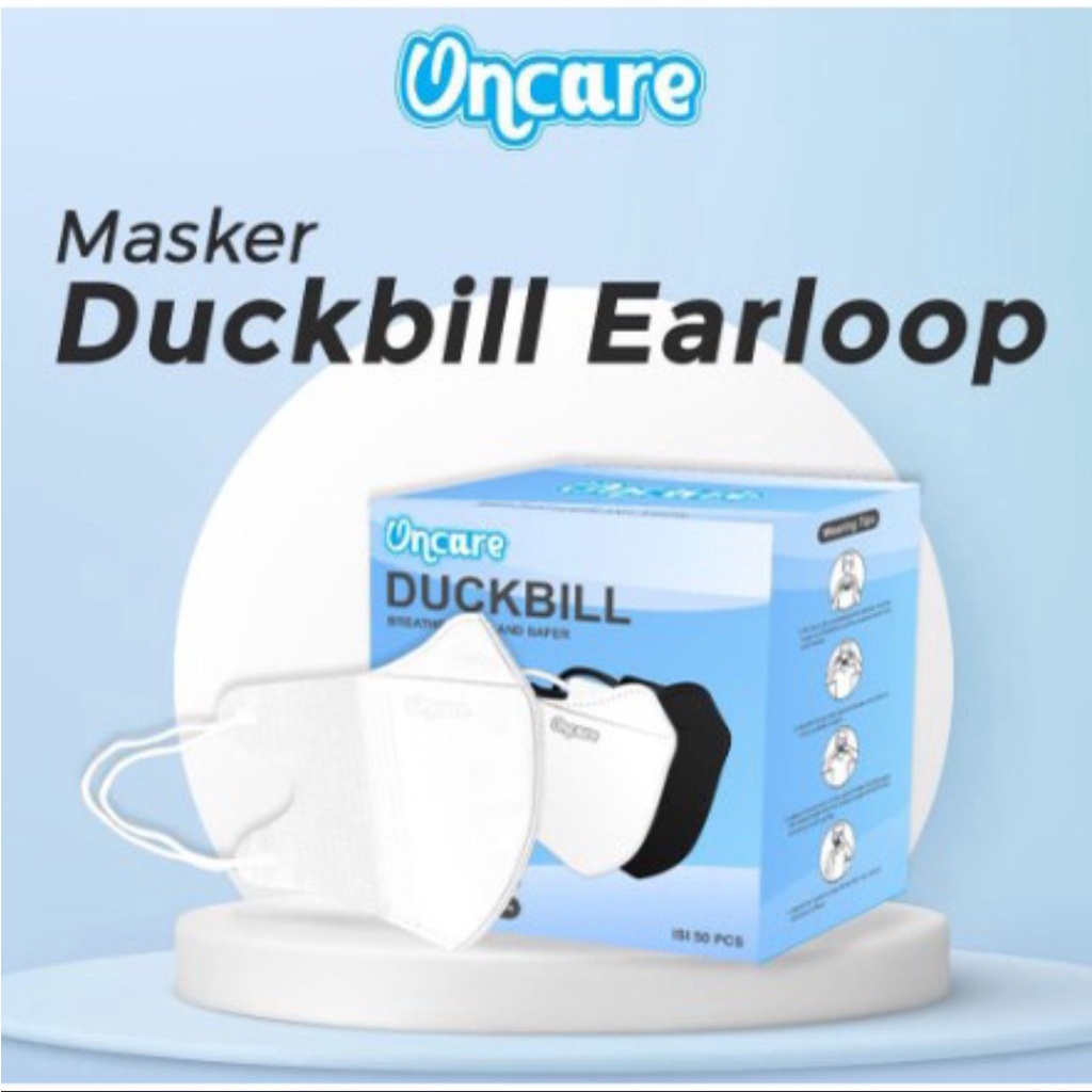 Masker Dukbil Oncare 3ply 1 box isi 50 / masker dukbil
