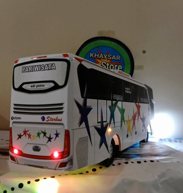 Miniatur Bus shd STAR BUS plus LAMPU