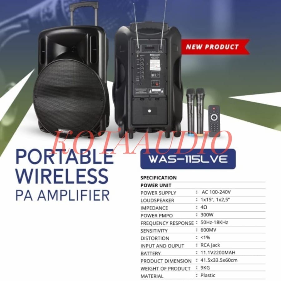 Speaker Meeting Wireless Portable N Aiwa Was 115LVE Aiwa Was 115 LVE