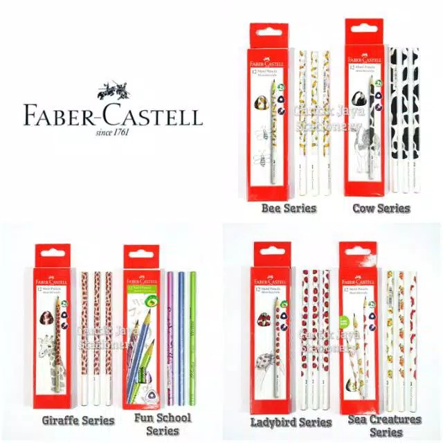 Pensil FaberCastel Tringular 2B Motif