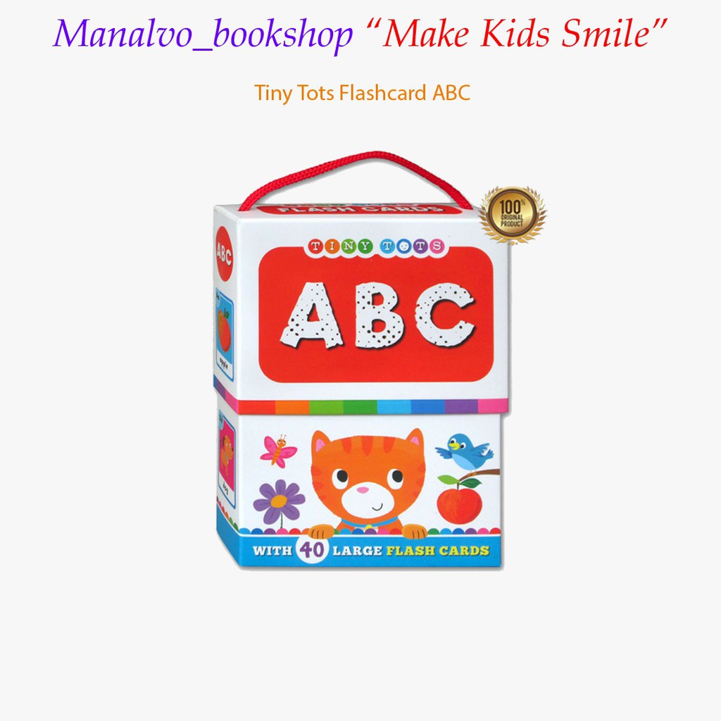 Jual Buku Anak Import ABC Tiny Tots Flash Cards (40 Large Flash Cards) Shopee Indonesia
