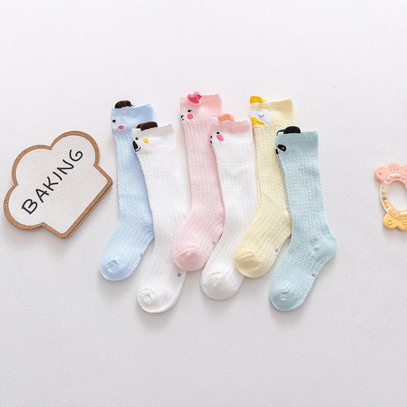 PREMIUM Kaos Kaki Anak Bayi Motif Hewan Lucu Pendek Panjang 3D Import Katun Cotton Binatang COD