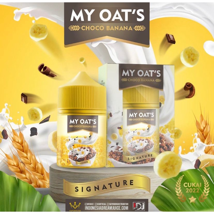 MY OAT'S NEW LIQUID CHOCO BANANA OATS FLAVOUR AUTHENTIC 60ML