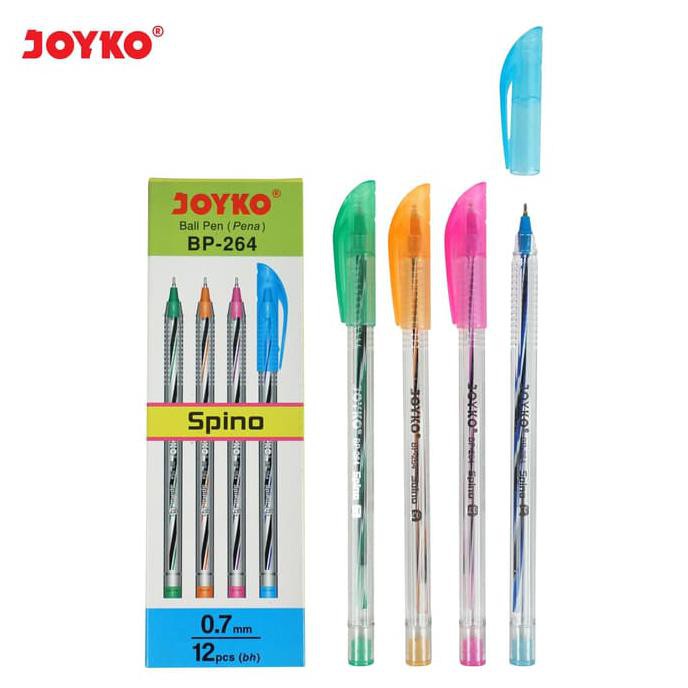 

Ball Pen / Pulpen / Pena Joyko BP-264 / Spino / 1 BOX 12 PCS / 0.7 mm