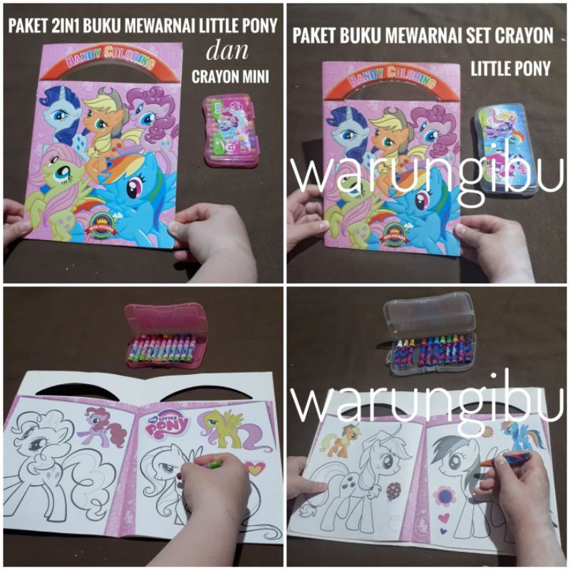 

Paket Kado Buku Anak Mewarnai Dan Stiker Set Crayon Karakter Little Pony