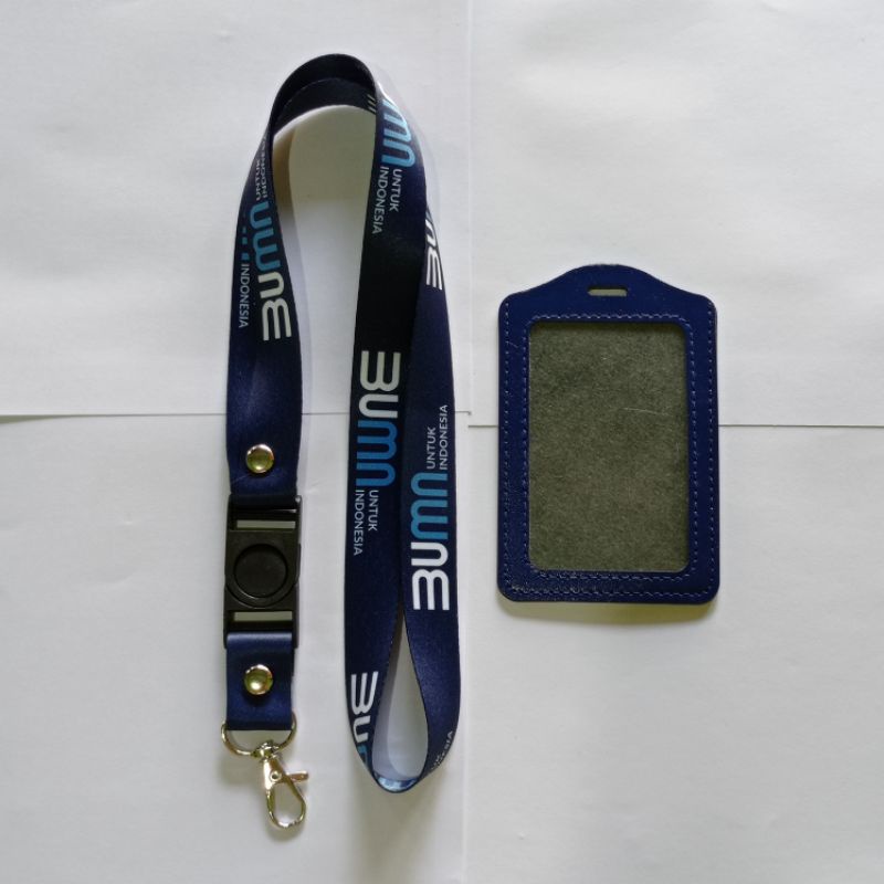 tali lanyard bumn satuan printing holder card holder Nametag