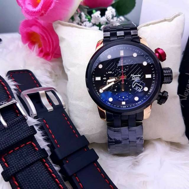 Jam tangan alexandre christie 6163 original