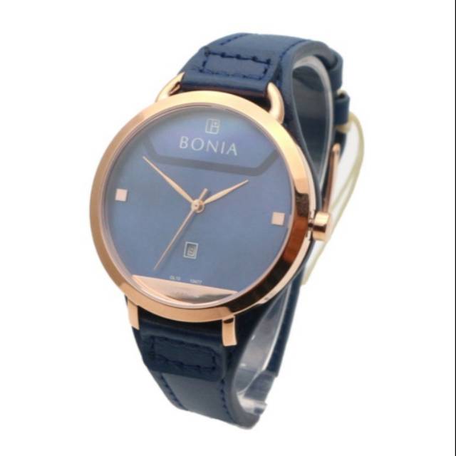 Jam Tangan Wanita Bonia BNB10477-3586 Blue RoseGold Original
