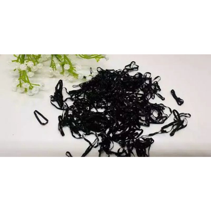 2000 pcs KARET RAMBUT JEPANG FREE POUCH IKAT RAMBUT KARET