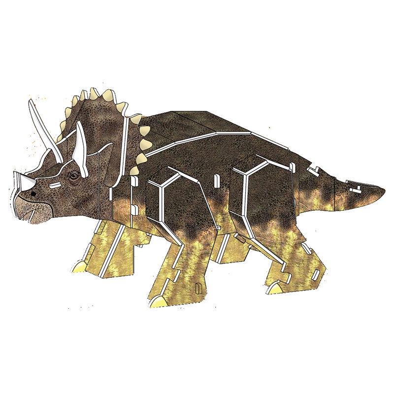 Mainan 3d Puzzle | DINOSAUR PARK | Mainan Puzzle Dinosaurus - Pazel DIY Dino - Puzzle Hewan Purba - Pazel Dinosaur Trex Triceratops puzzle