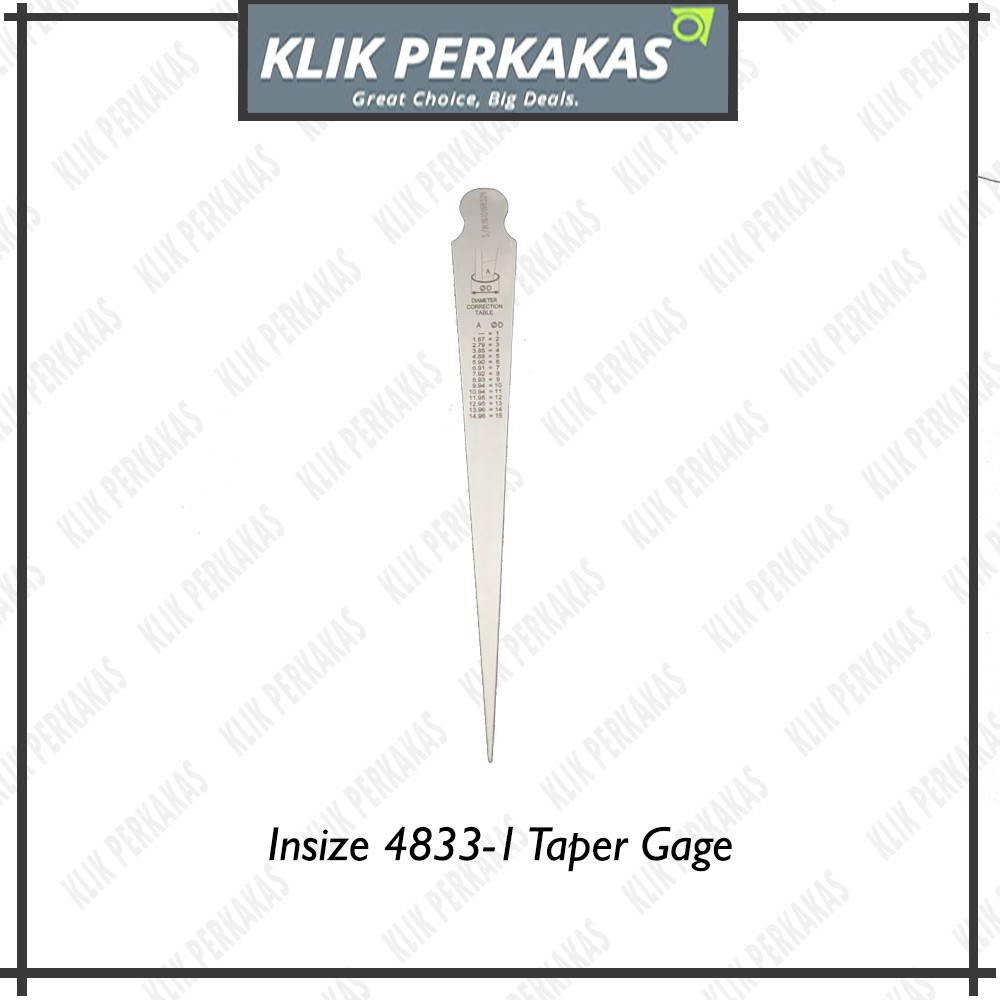 Alat Ukur Insize Taper Gage 4833-1 Taper Gauge