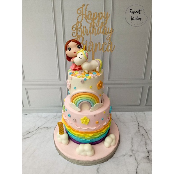 

KUE ULANG TAHUN UNICORN 2 TINGKAT