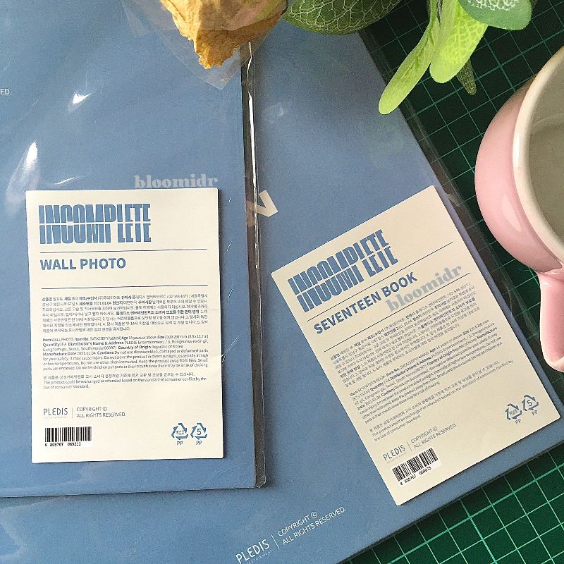 [ sealed / unopened ] official seventeen incomplete merch wall photo & seventeen book
