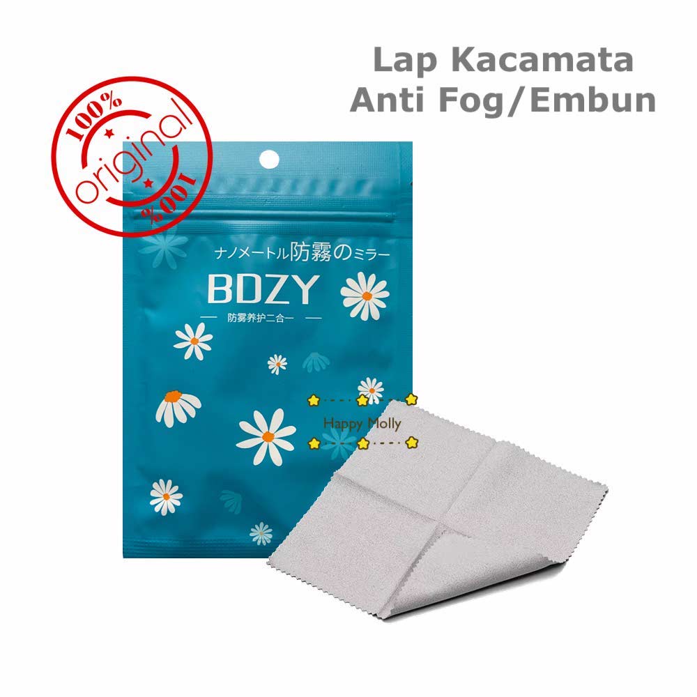 BDZY by ONKA Original 100% - Anti Fog - Kain Lap Kacamata Anti Embun dan Kabut - Cleansing Wipes