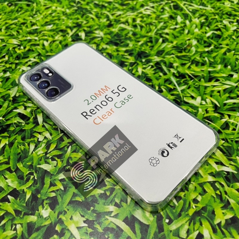 CLEAR CASE 2MM OPPO RENO 6 5g SOFTCASE TPU OPPO RENO 6 PROMO SEN