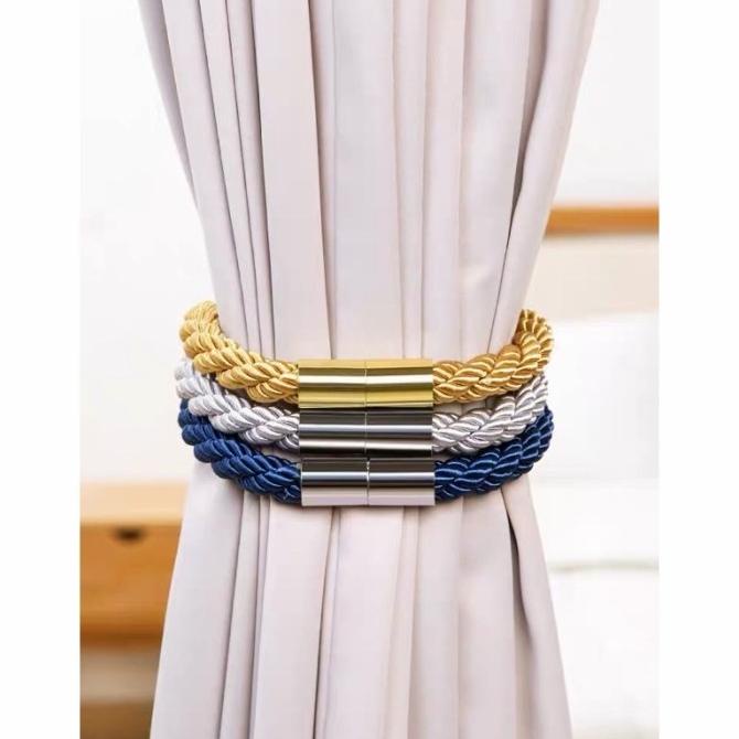 Tali Gorden Magnet Simple Mewah / Ikatan Gorden Jendela / Praktis Unik