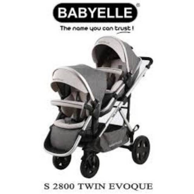 Baby Elle Stroller Duo Evogue S-2800 / Kereta Dorong Bayi Kembar