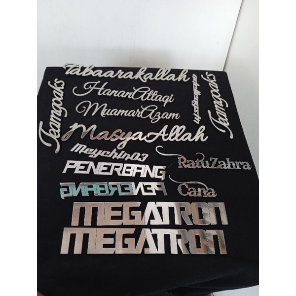 emblem custom timbul motor/mobil stainlesstell