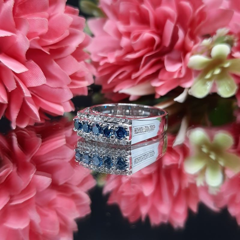 cincin berlian emas putih