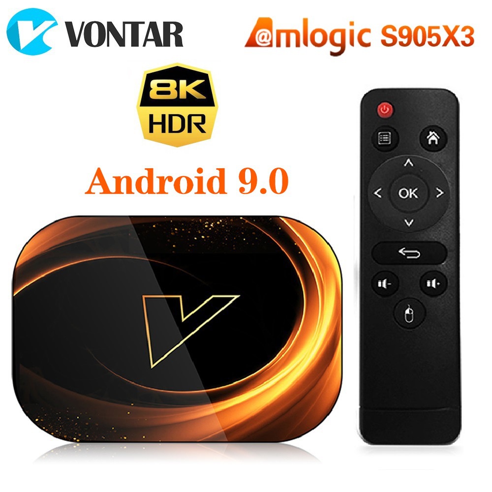 Vontar X3 Jaringan Set-Top Box S905x3 Android 9.0 TV Box 4 128Gb