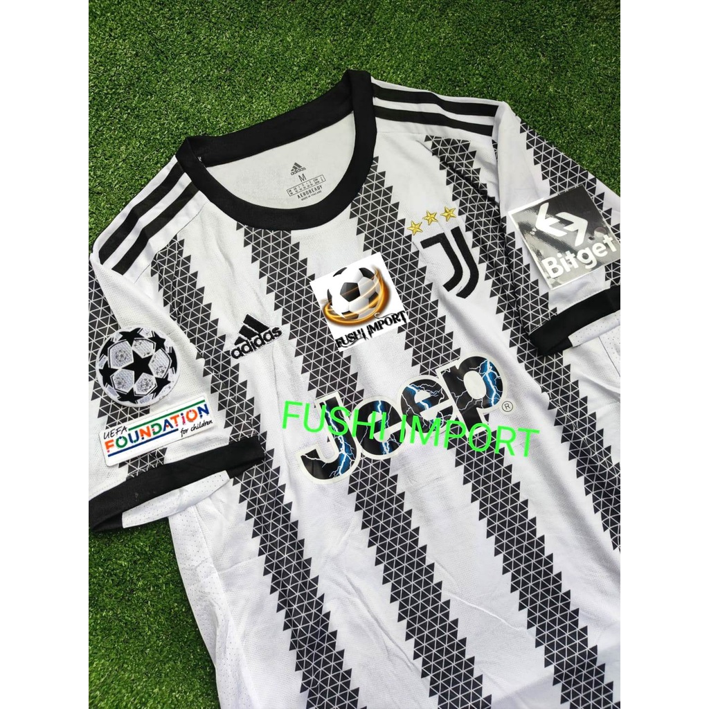 Jersey Baju Bola Juventus Home Full Patch 2022 2023 Grade Ori