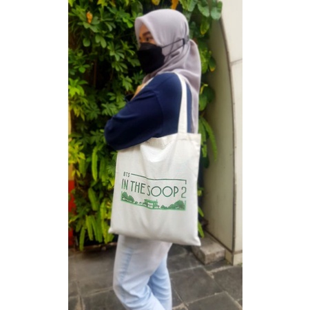 tote bag BTS In the soop sablon 2 sisi