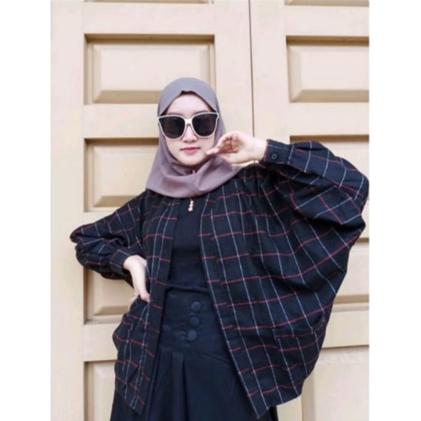 OUTER BALON FLANEL VIRAL OUTER BALON GRID