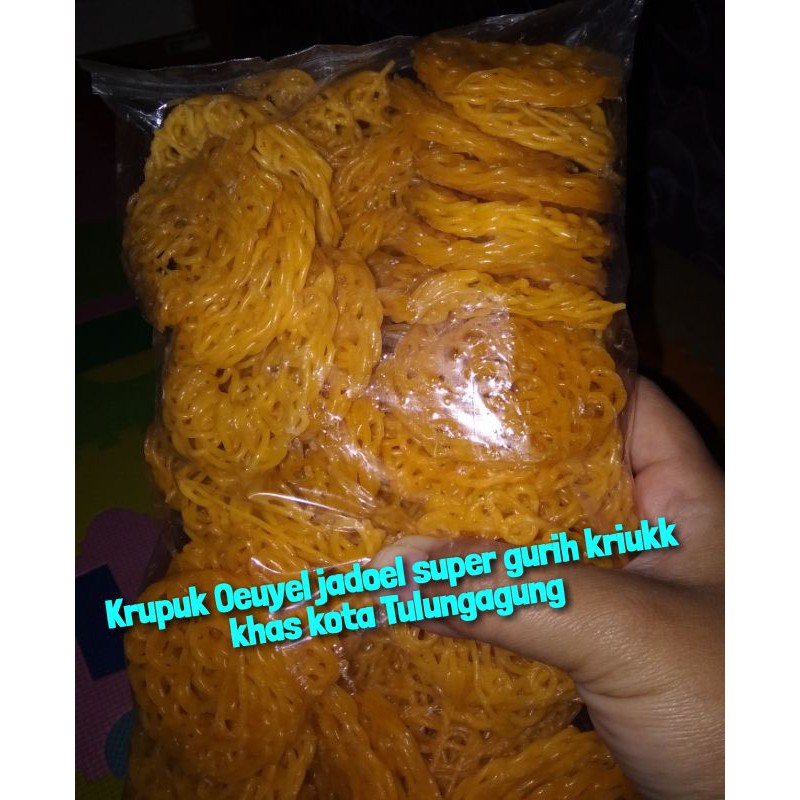 

Krupuk uyel jadoel mentah super gurih 500gr