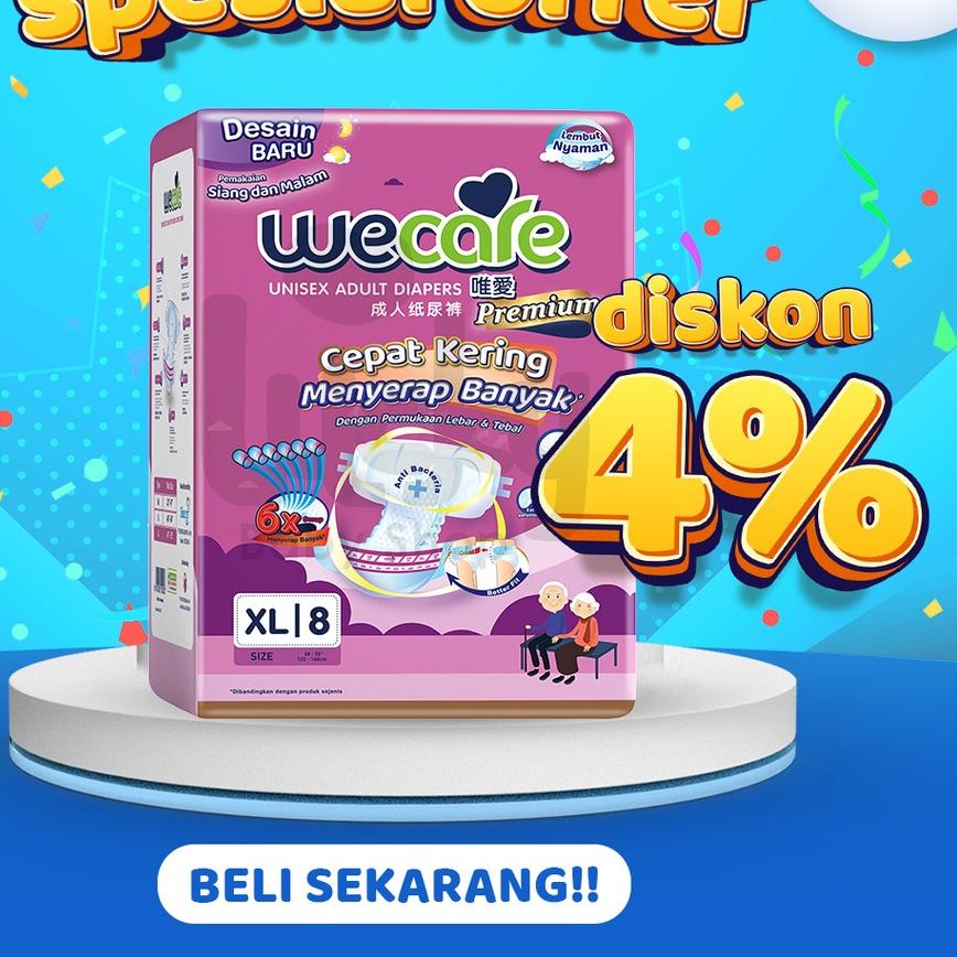 ❁ WECARE PREMIUM ADULT DIAPERS SIZE XL 8 ➸