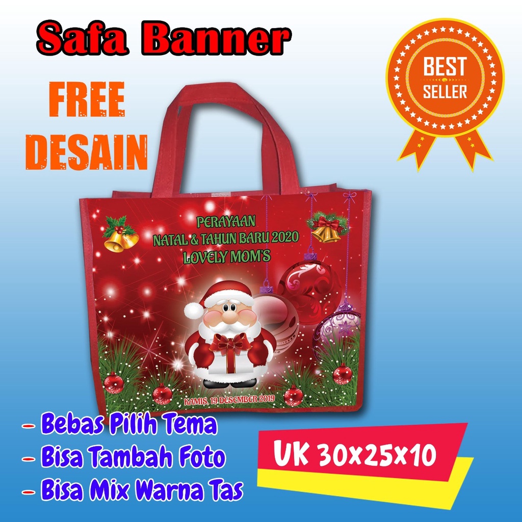 TAS SOUVENIR NATAL / BINGKISAN NATAL / GOODIEBAG NATAL