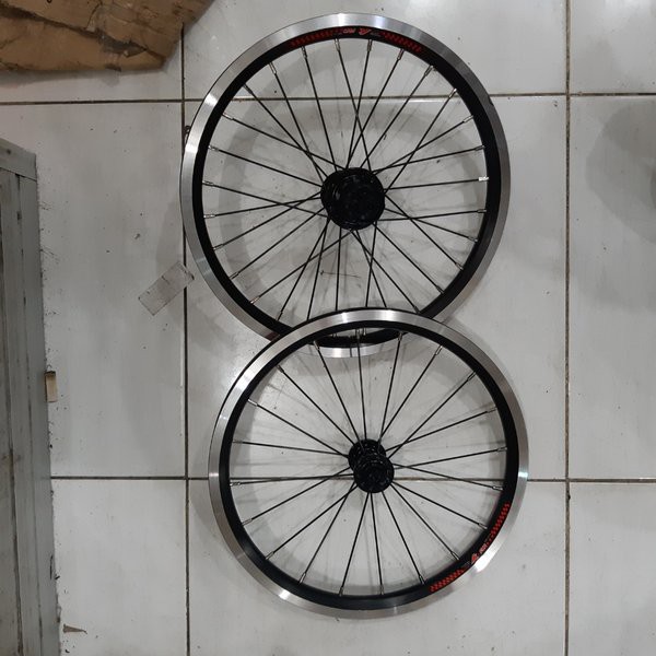 READY wheelset 16 306 litepro kfun vbrake - wheel set 16 murni 305 1.35 1.50 1.75 jangkrik ubrake v