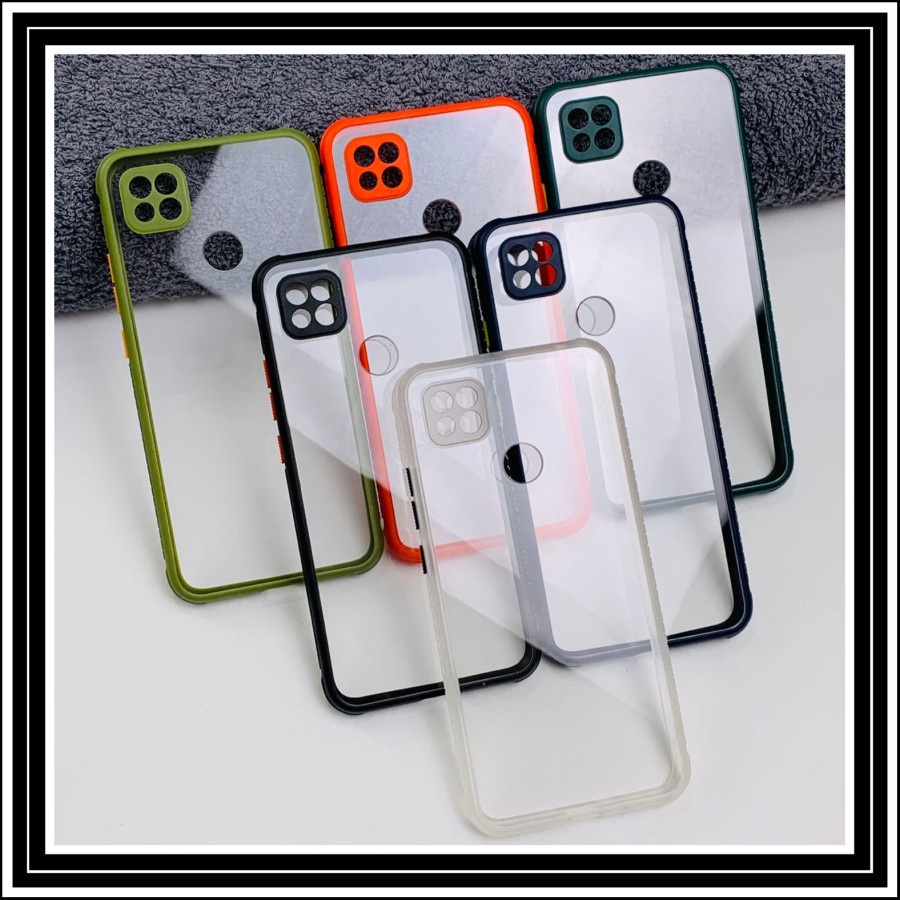REDMI 10A CASE SOFT UME MIQILIN TRANSPARAN FUZE PROTECT CAMERA HARDCASE PELINDUNG CAMERA CASING COVER BENING CLEAR