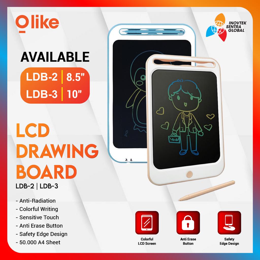 OLIKE LCD Drawing Board - Papan Tulis Gambar Anak GARANSI RESMI