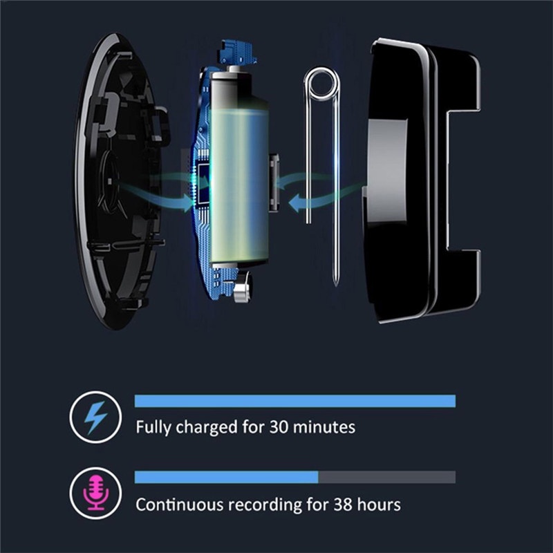 Tk Dictaphone Perekam Suara Digital Mini Noise Reduction Dengan Klip Untuk Anak