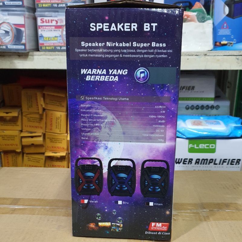 Speaker Bluetooth Jinlong JL 1932 + Bonus Mic