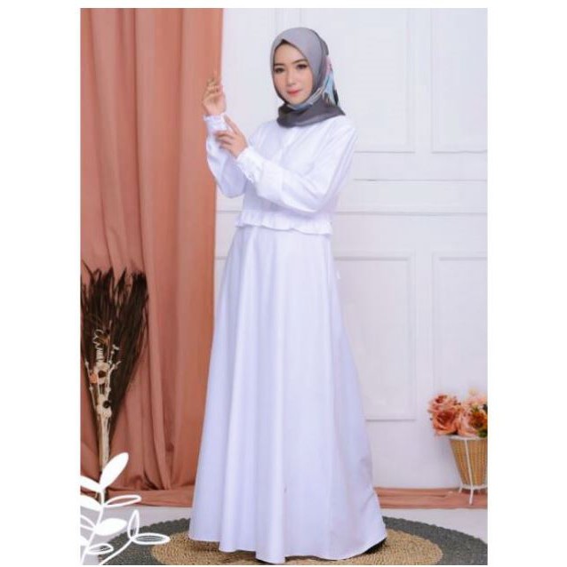 Best Gamis Putih Polos Gamis Ikat Pinggang Gamis Terbaru Best Gamis Putih Polos Gamis Ikat Pinggang Gamis Terbaru