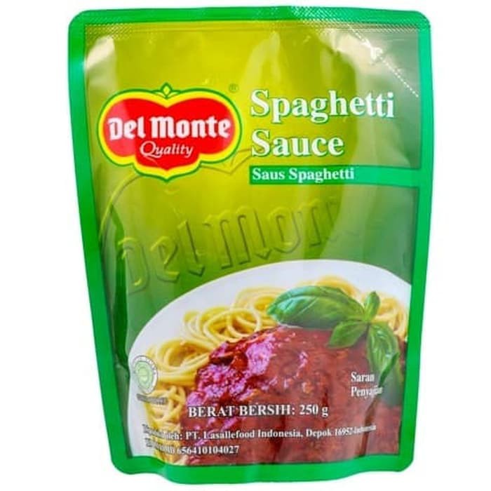 Delmonte Spaghetti Sauce Pouch 250 g Shopee Indonesia