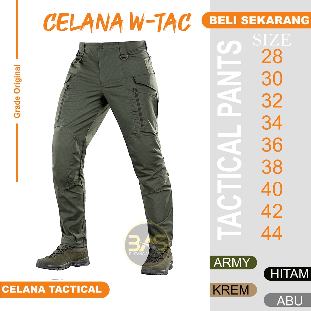 CELANA PANJANG CARGO JOGER TACTICAL W-TAC PDL PANJANGTERJANGKAU