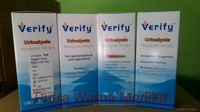 Verify urinalysis test strip 3 PE