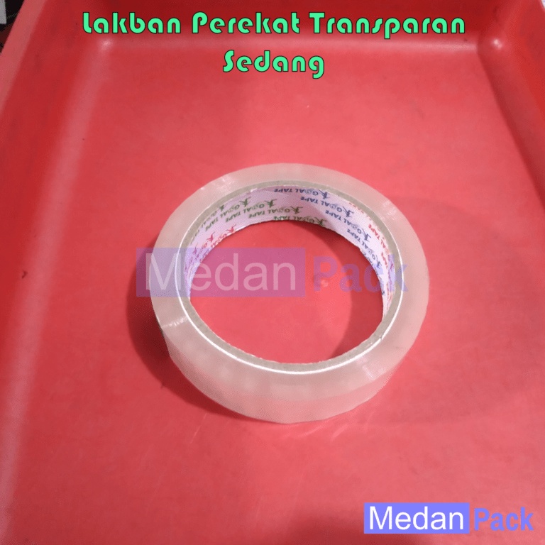 

Lakban Selotip Perekat Transparan Sedang 2.4 cm per 12 pcs
