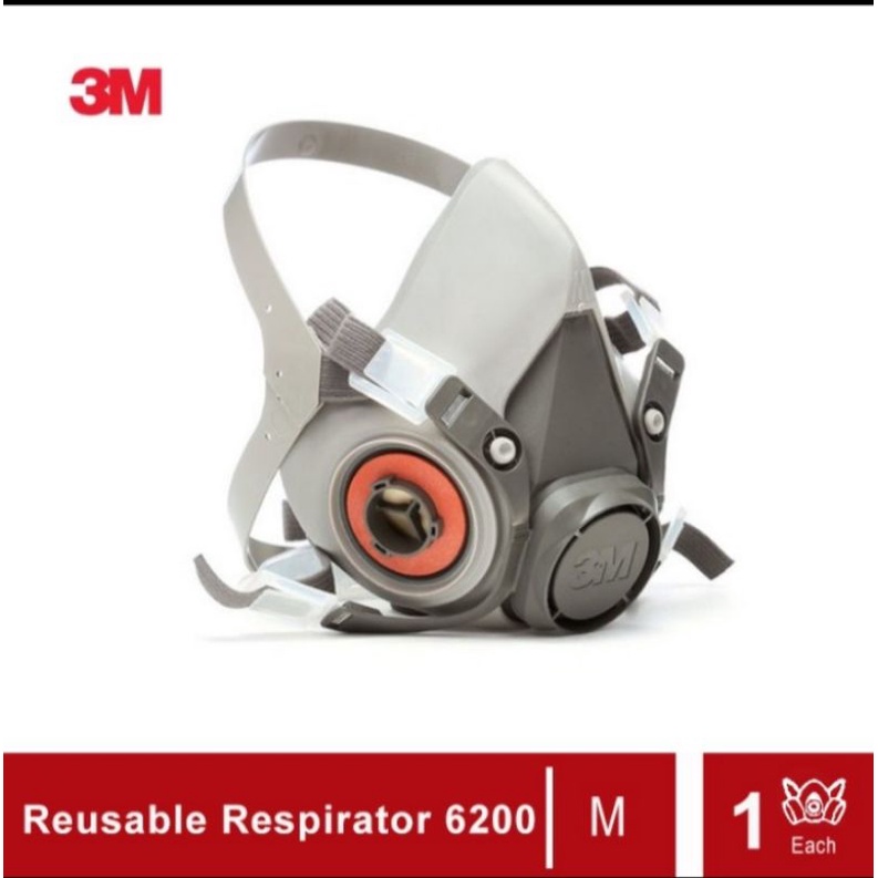 3M Masker Rousabel 6200 + Catridge 6006 Original 3M