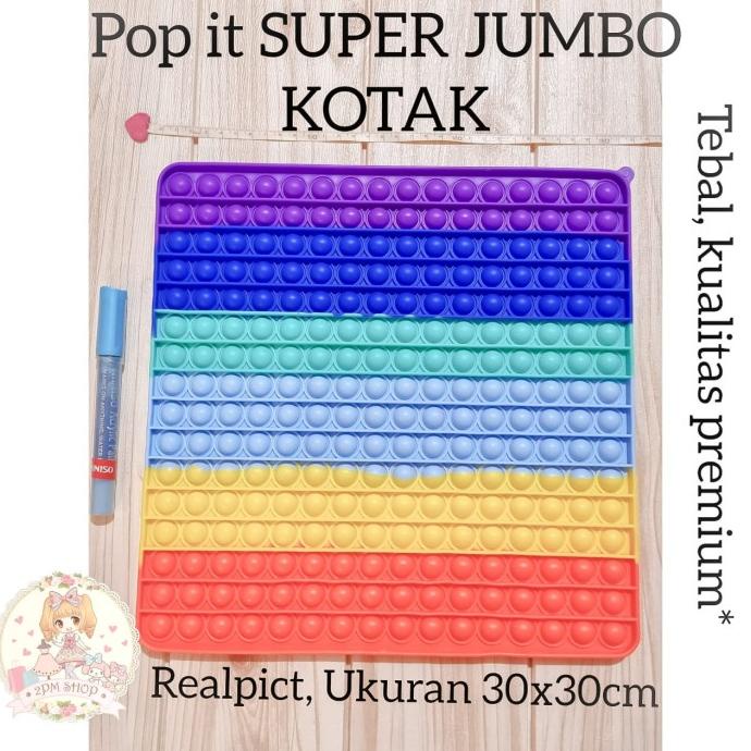 POP IT SUPER JUMBO PUSH FIDGET STRESS RELIEVE TOYS UNICORN AMONG US