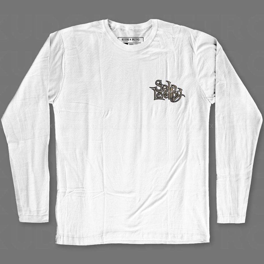 Longsleeve Sung Jinwo Solo Leveling White Anime Manga Na Honjaman Level-up Premium Unisex