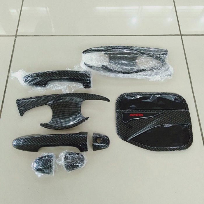 PAKET HANDLE COVER TANKI &amp; OUTER CARBON MOBIL ALL NEW INNOVA REBORN 2016-2021