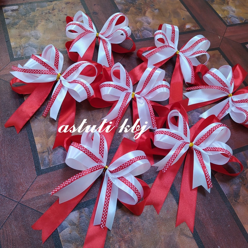 

[ SPESIAL KEMERDEKAAN ] PITA SATIN PREMIUM MERAH PUTIH pita kado pita cantik pita murah pita hantaran