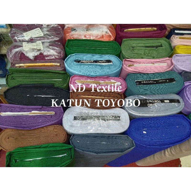 Kain Katun Toyobo/Katun Polos/Bridasmaid/Gamis/Bahan Kemeja