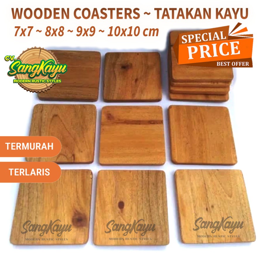 Jual Tatakan Gelas Kayu Alami 8 Cm Natural Wooden Coasters Rustic Vintage Shopee Indonesia 7482