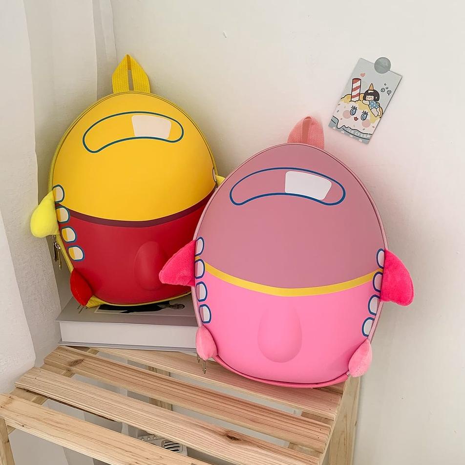 (MURAH) [JUALSERBAADA18]Tas Ransel Backpack  Anak Sekolah PAUD TK Roket Telur Lucu Import